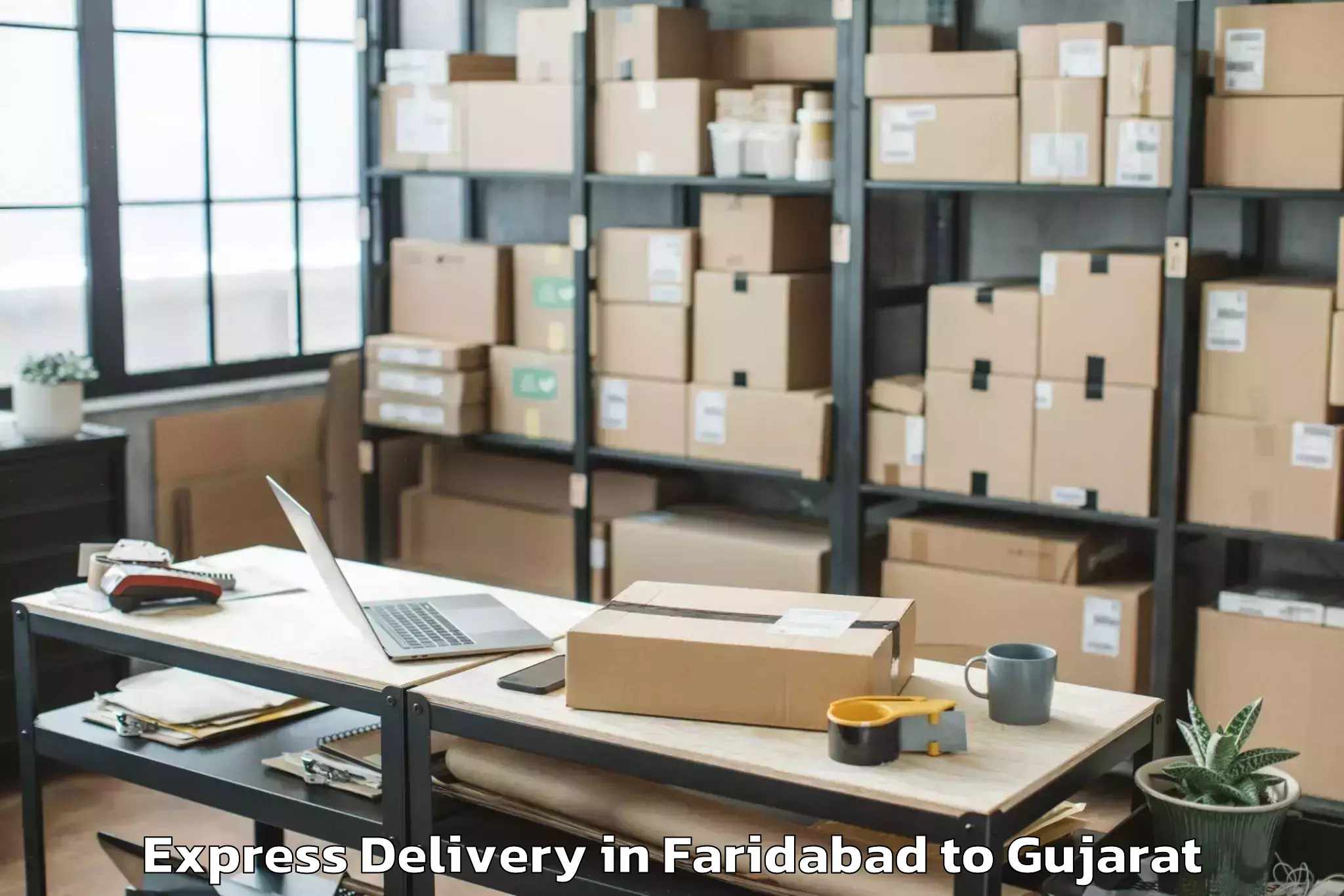 Hassle-Free Faridabad to Ahwa Express Delivery